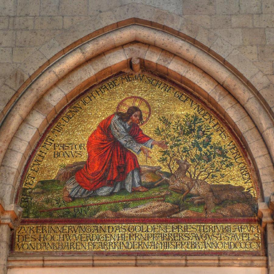 Christus als guter Hirte, Mosaik, 1910