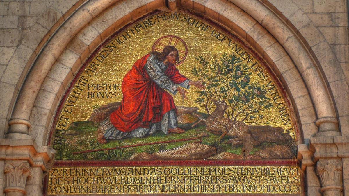 Christus als guter Hirte, Mosaik, 1910