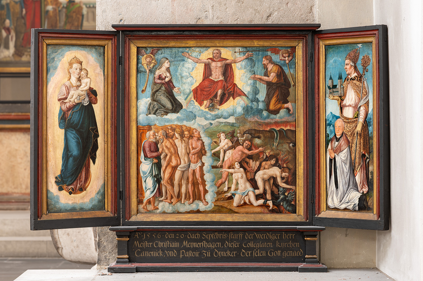 St. Kunibert, Jüngstes Gericht, Umkreis Bartholomäus Bruyn d. Ä, um 1556
