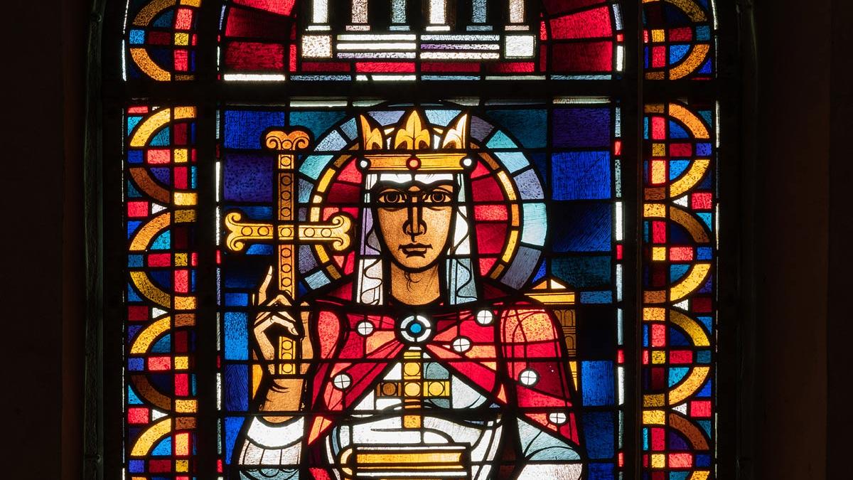 St. Maria im Kapitol, Kleeblattchor, Fenster Anton Wendling