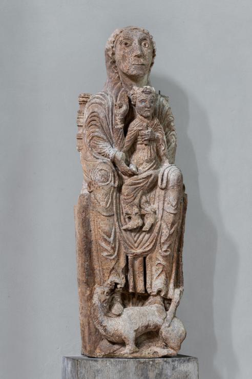 St. Maria Im Kapitol, Nordseitenschiff, Thronende Madonna