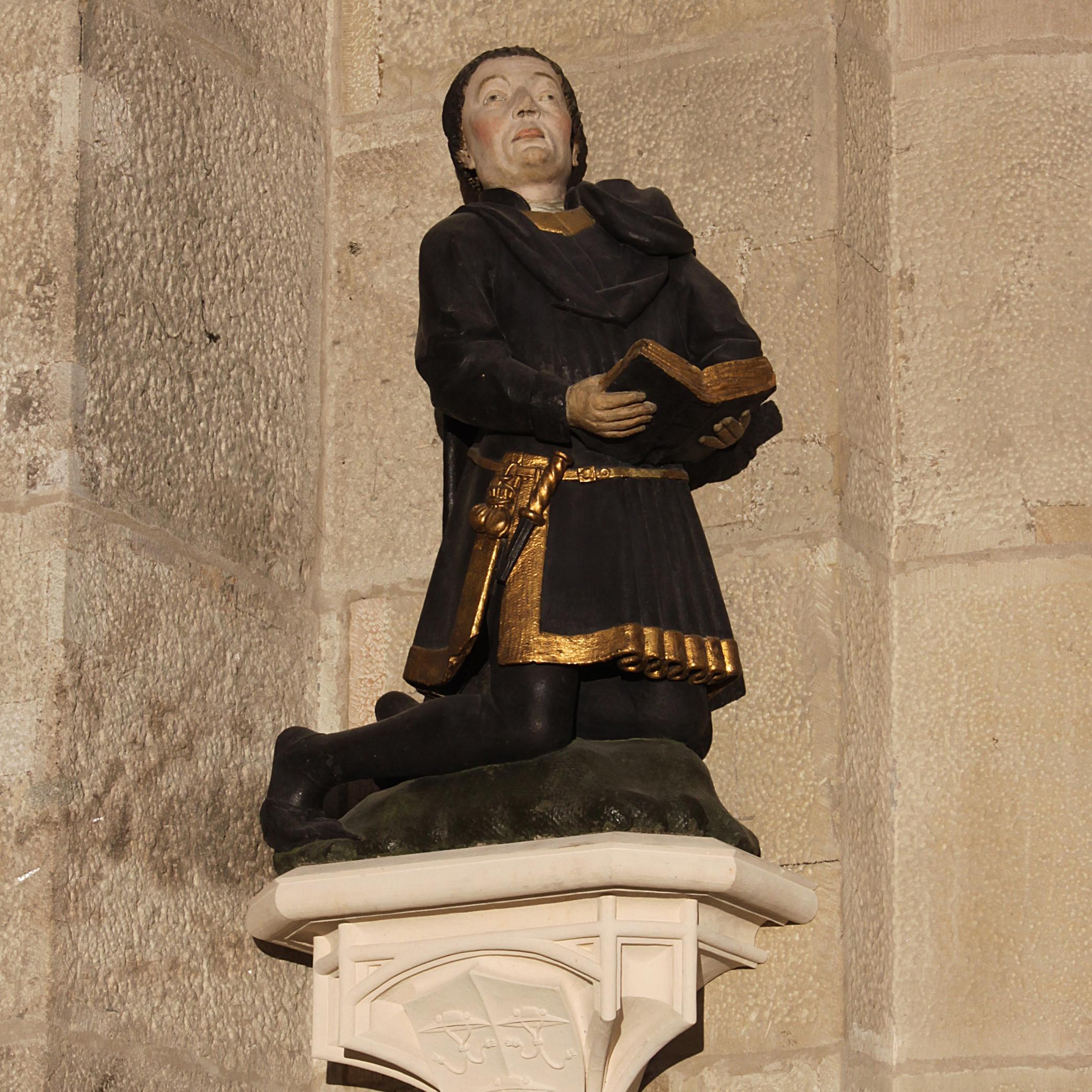 St. Maria im Kapitol Ostkonche Stifterfigur Johann Hardenrath