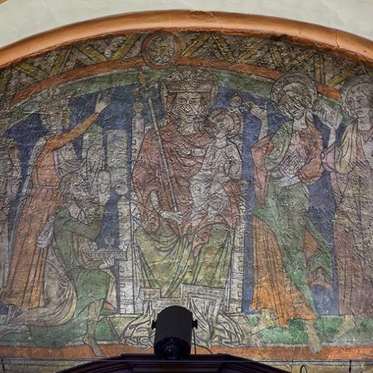 Anbetung der Könige, Freskotechnik, 1230–1240